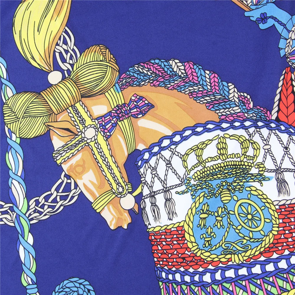 Manueller handgerollter Twill-Seidenschal für Damen, Paukendruck, quadratische Schals, Echarpes, gekräuselte Foulards, Femme, Wickeltuch, Bandana, Hijab, 90 cm – Detail 7