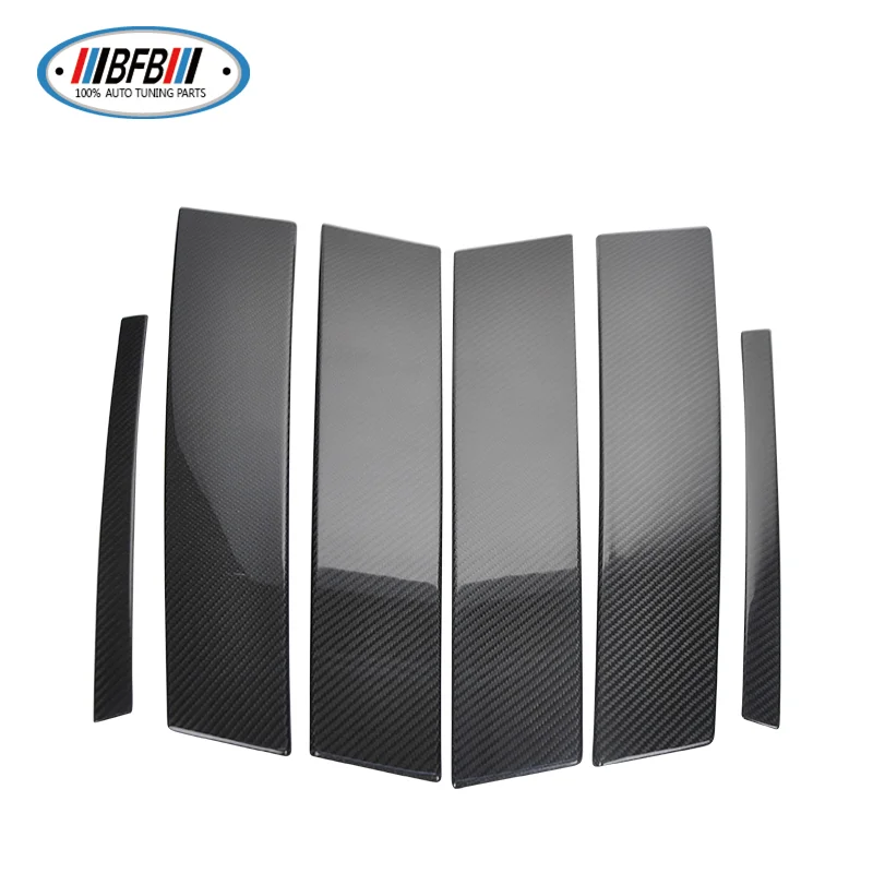 

Real Carbon fiber BC center pillar window trim protection cover For Alfa Romeo Giulia Car exterior Accessories