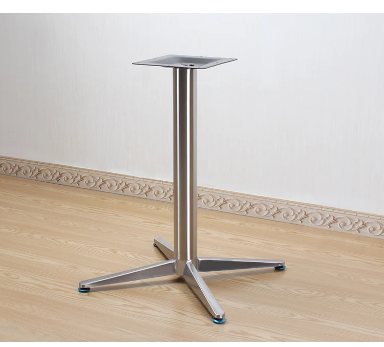 Simple Stainless Steel Table Legs Cross Bottom Foot Bracket Western Restaurant Table Basement