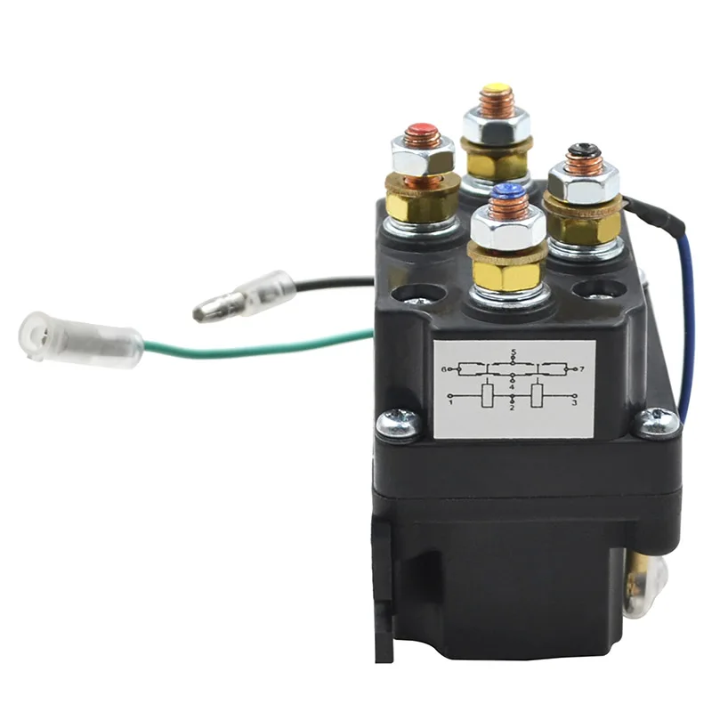 12V 250A Universal Winch Starter Solenoid Relay Contactor Rocker Switch Thumb for ATV Heavy Duty Upgrade Albright Equiv DC12V