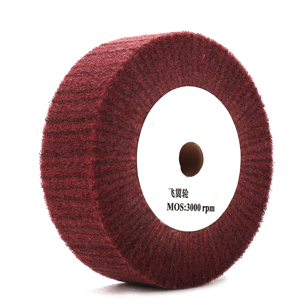 4 ~ 12Inch Sợi Nylon Đánh Bóng Bánh Xe Đĩa Mài Đánh Bóng Xay Không Dệt Cọ Rửa Miếng Lót Cho Kim Loại Vệ Sinh dụng Cụ Phụ Kiện