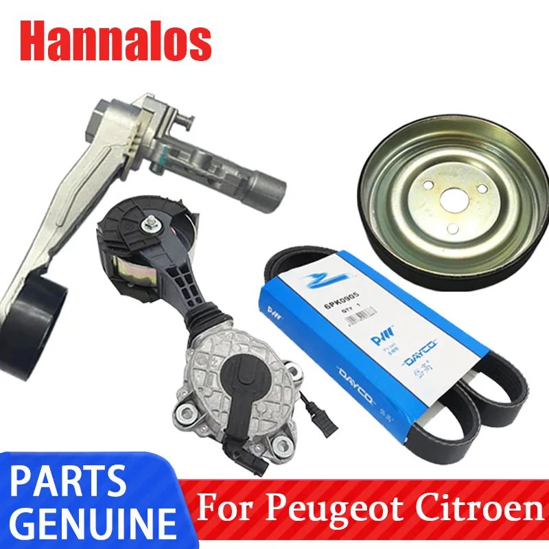 Original brand new engine belt water pump tensioner pulley 120455 9807033580 for Peugeot 308 408 508 3008 Citroen C3 C4 C5