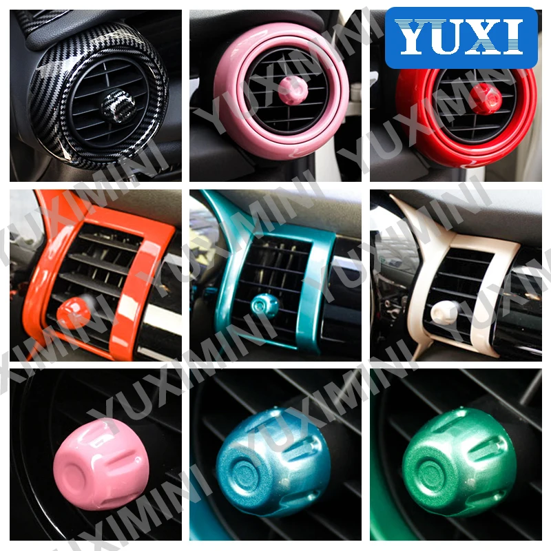 Car Air Outlet Decorative Ring Air-Conditioning Switch Knob Cover For BMW MINI ONE Cooper S F55 F56 F57 Car Styling Accessories