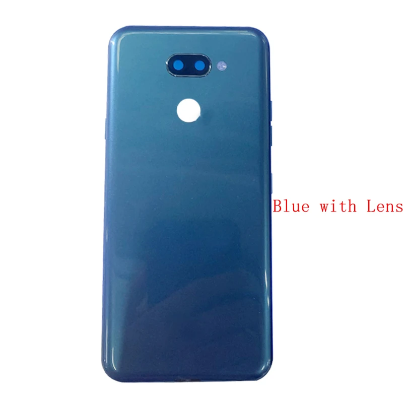 5Pcs Battery Cover Rear Door Housing Back Case For LG K40S LMX430HM LM-X430 Battery Cover Camera Frame Lens with Logo