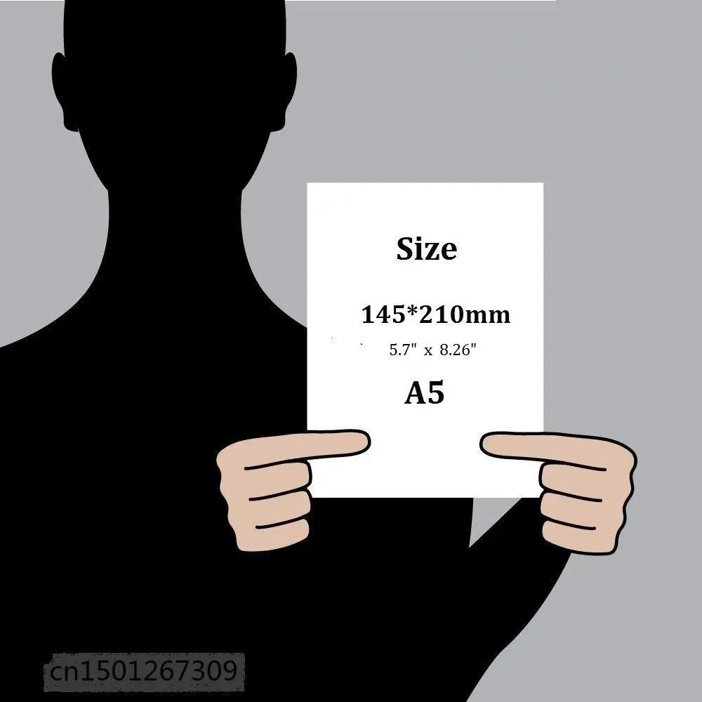 50PCS Thickness 230GSM Size A5 Black Cardstock Thick Paper Card For Cardmaking Craft Scrapbook