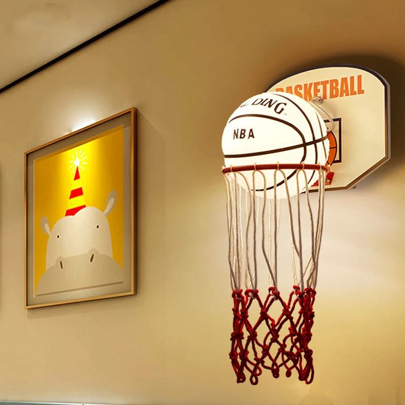 led basketball wall lights para criancas lampada de parede para criancas decoracao do quarto luminarias loft luminarias para sala de estar 01