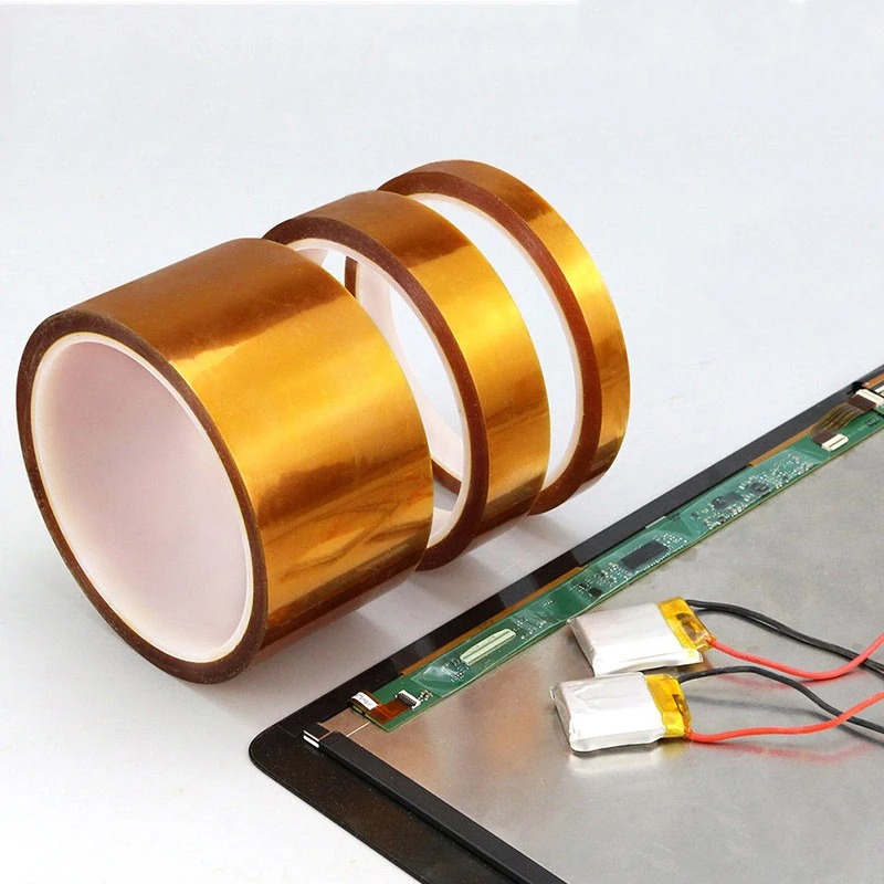 10 M  Double-sided Kapton Tape Adhesive High Temperature Heat Resistant Polyimide  Insulation  3 / 4  5  6 8-50mm