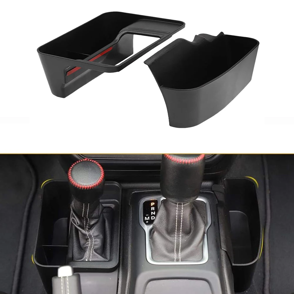 

Gear Shifter Storage Box Console Side Phone Card Holder Manual Tray For Jeep Wrangler JL JLU 2018 2019 For Gladiator JT 2020