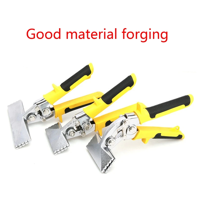 Sheet Metal Bending Pliers Crimping Tool Hand Seamer Wide Jaw Straight Elbow Multitool Ergonomic Handle