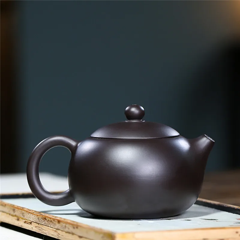 ★the teapot undressed ore carved black mud painting beauty pot of kung fu tea tea set direct selling wholesale agents