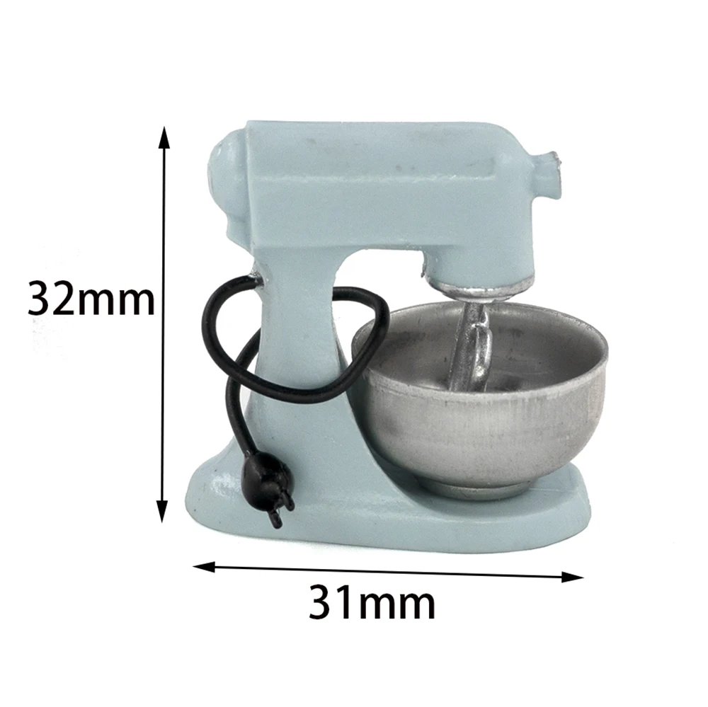 1/12 accessori per case delle bambole in miniatura Mini Mixer moderno simulazione Desktop frullino per le uova modello giocattoli per la decorazione della casa delle bambole