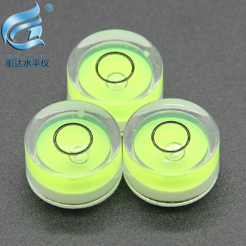 100 pieces / batch 15 * 8mm acrylic round bubble level bubble level instrument mini small level bubble