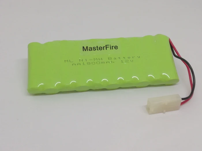 

MasterFire Original 10x AA Ni-MH 12 В 1800 мАч аккумулятор NiMH аккумуляторная батарея с вилкой для пылесоса E-bike