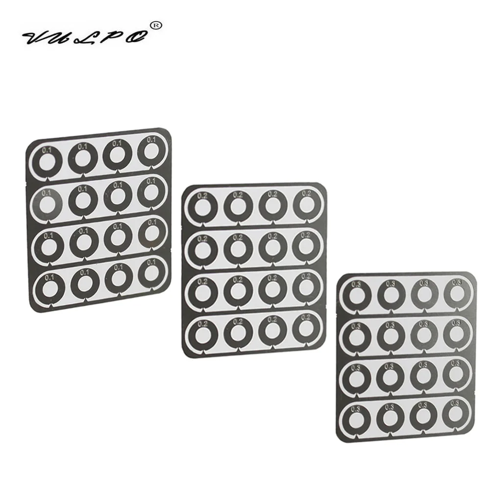 VULPO 01.mm 0.2mm 0.3mm Stainless Steel Super Precision Shim Set For Airsoft Ver.2/3 Gearbox