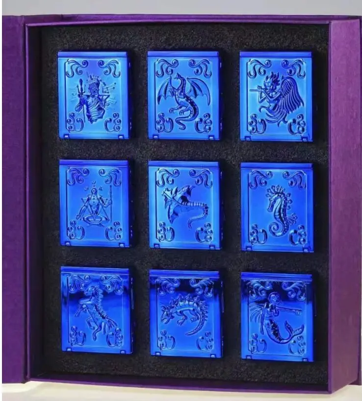 9pcs/set RH cloth myth Blue Marina and Poseidon Mermaid plastic cloth box toy for collection model