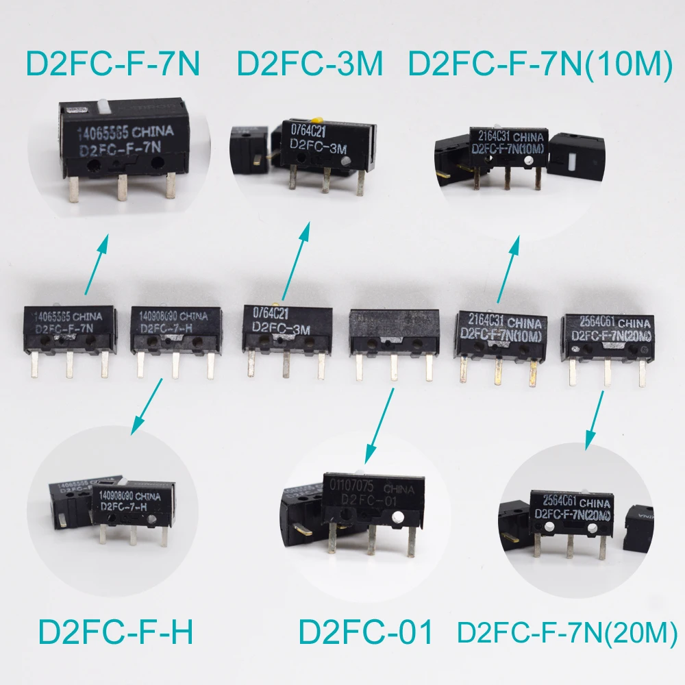 1Pc อุปกรณ์เสริมสวิทช์ไมโคร OMRON Micro Switch Microswitch 3pin สำหรับแผ่น