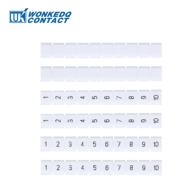 10Pcs ZBFM5 Label For Multi-Level PTTB/STTB 2.5 PT/ST-2.5-3L DIN Rail Terminal Block Accessories Note Zack Marker Strips ZBFM 5