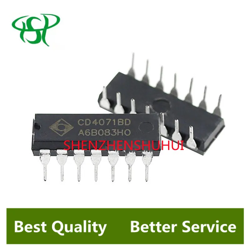 

10PCS 100% NEW CD4071 CD4071BE CD4071BD DIP-14 IC