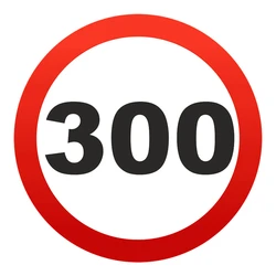 S52003# Various sizes Personality PVC Decal Speed Limit Sign 300 Waterproof Car Sticker on Motorcycle Laptop Decorative