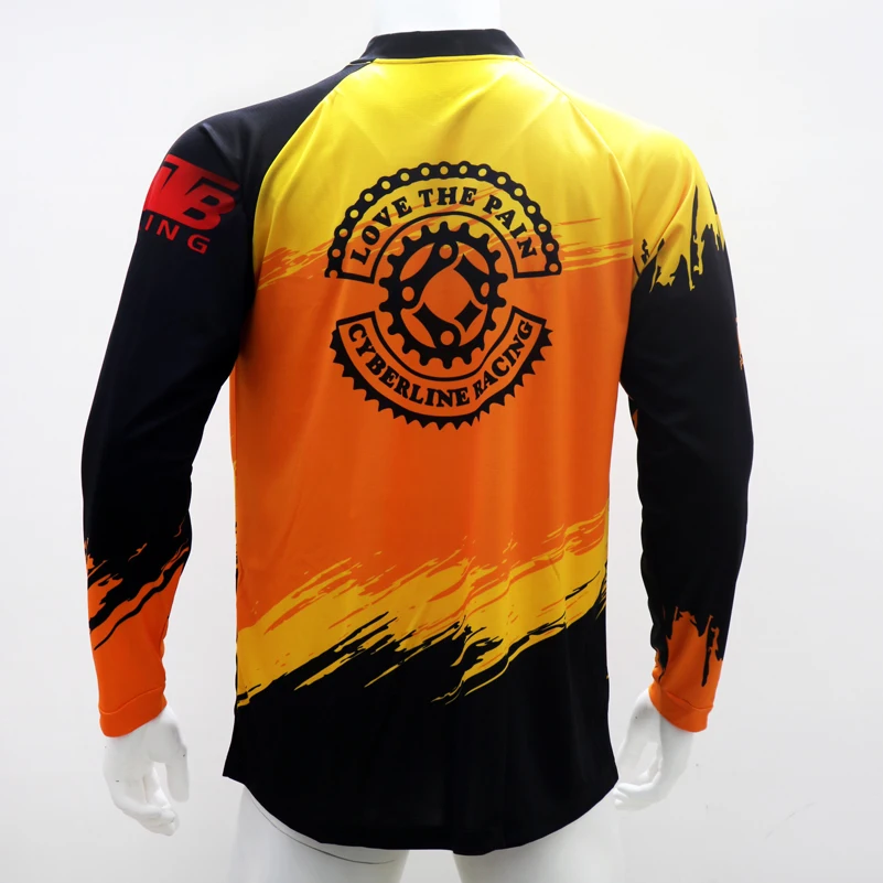 MTB  Explosion bicycle downhill jersey  Motorcycle Jersey  loco motive shirt Fitness breathable competitive race short sleeve T