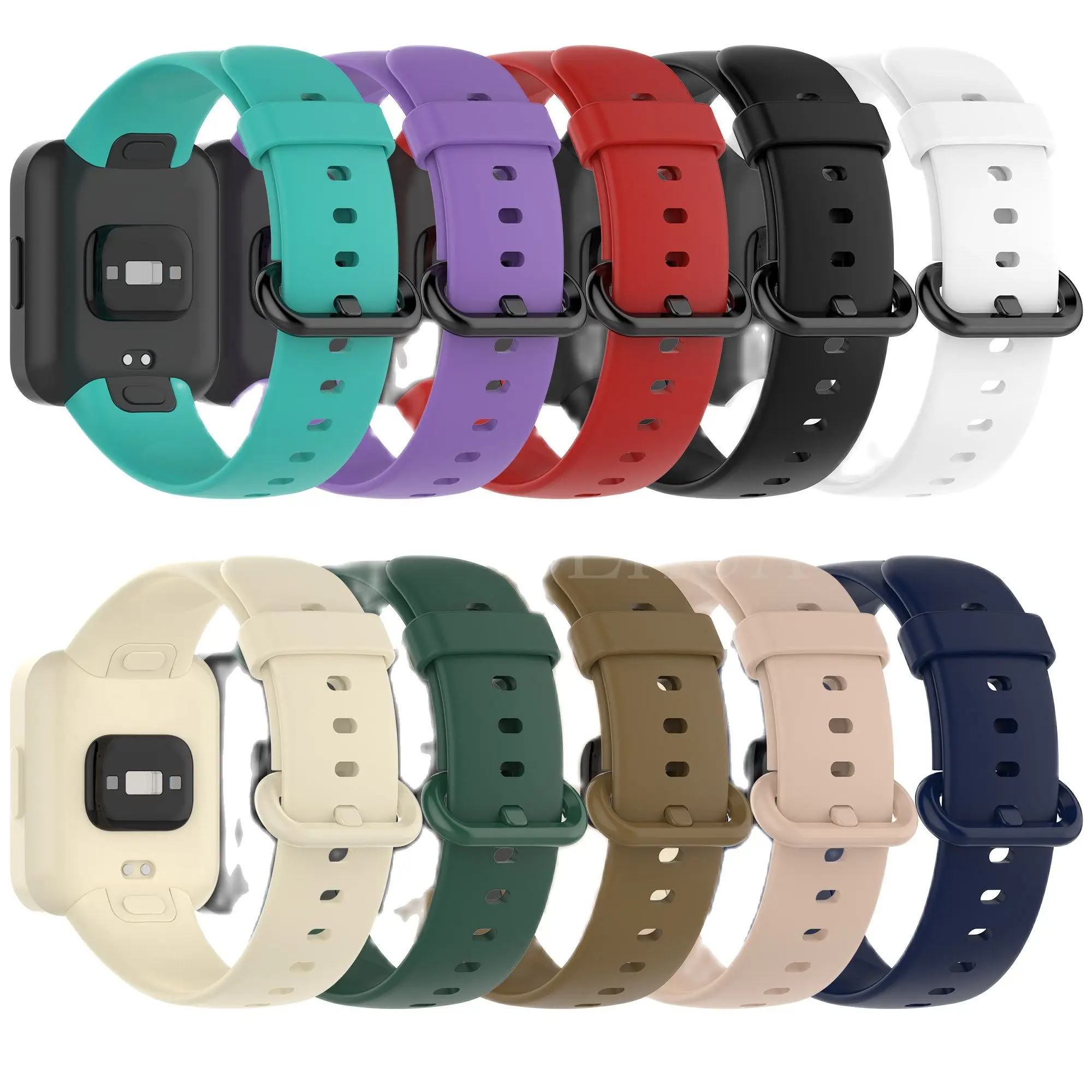 Soft Silicone WatchBand Strap For Redmi Watch 2 lite / Redmi Horloge 2 Smart Band WristBand for Xiaomi Poco Watch Strap Bracelet