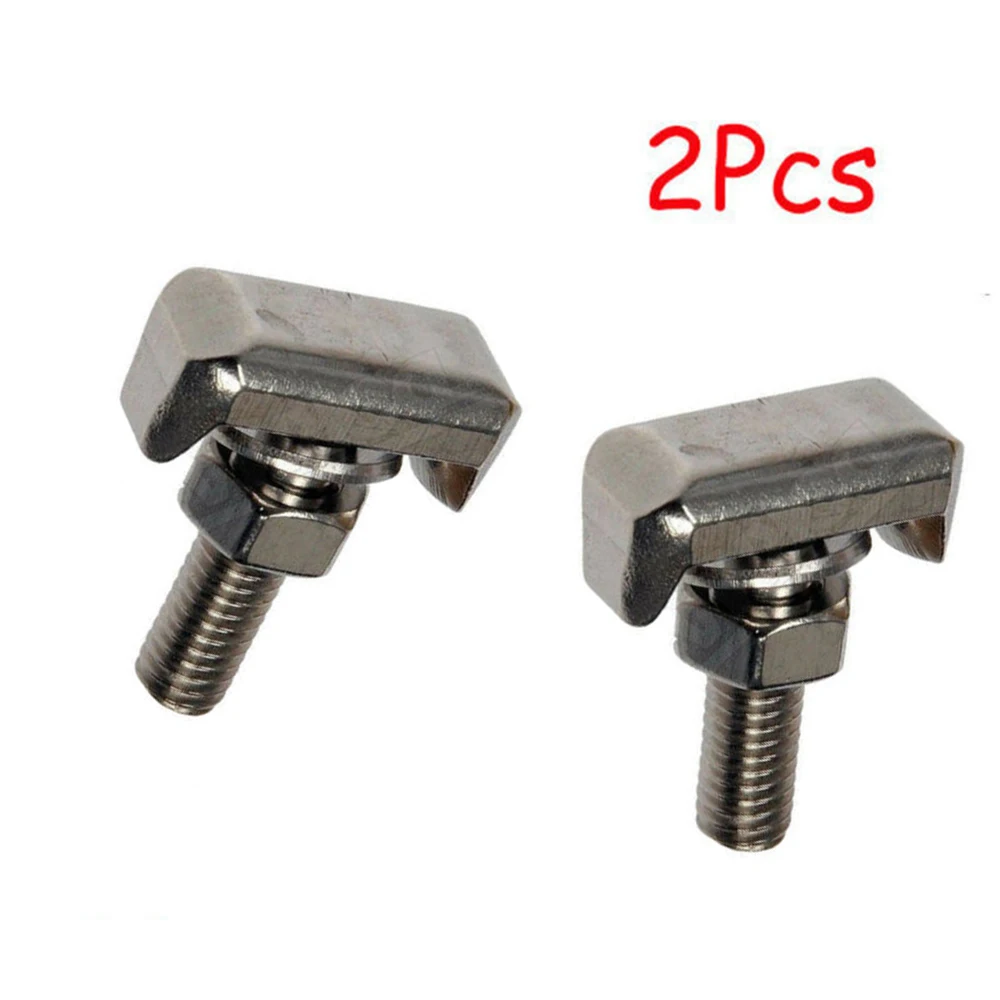 Brand New High Quality 2Pcs Battery Cable Terminal Connectors Car T-Bolt Replace 19116852 Stainless Steel