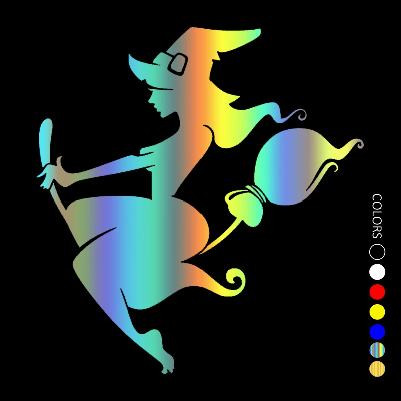 

15x16cm Die-Cut Vinyl Decal Witch11 Car Sticker Waterproof Auto Decors on Car Body Bumper Rear Window