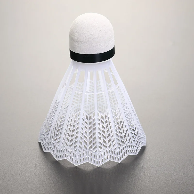 6pcs/tube Super Nylon Shuttlecock Table Fiber Ball Head Full Round Wool Style Plastic Use Durable Badminton for Outdoor Training