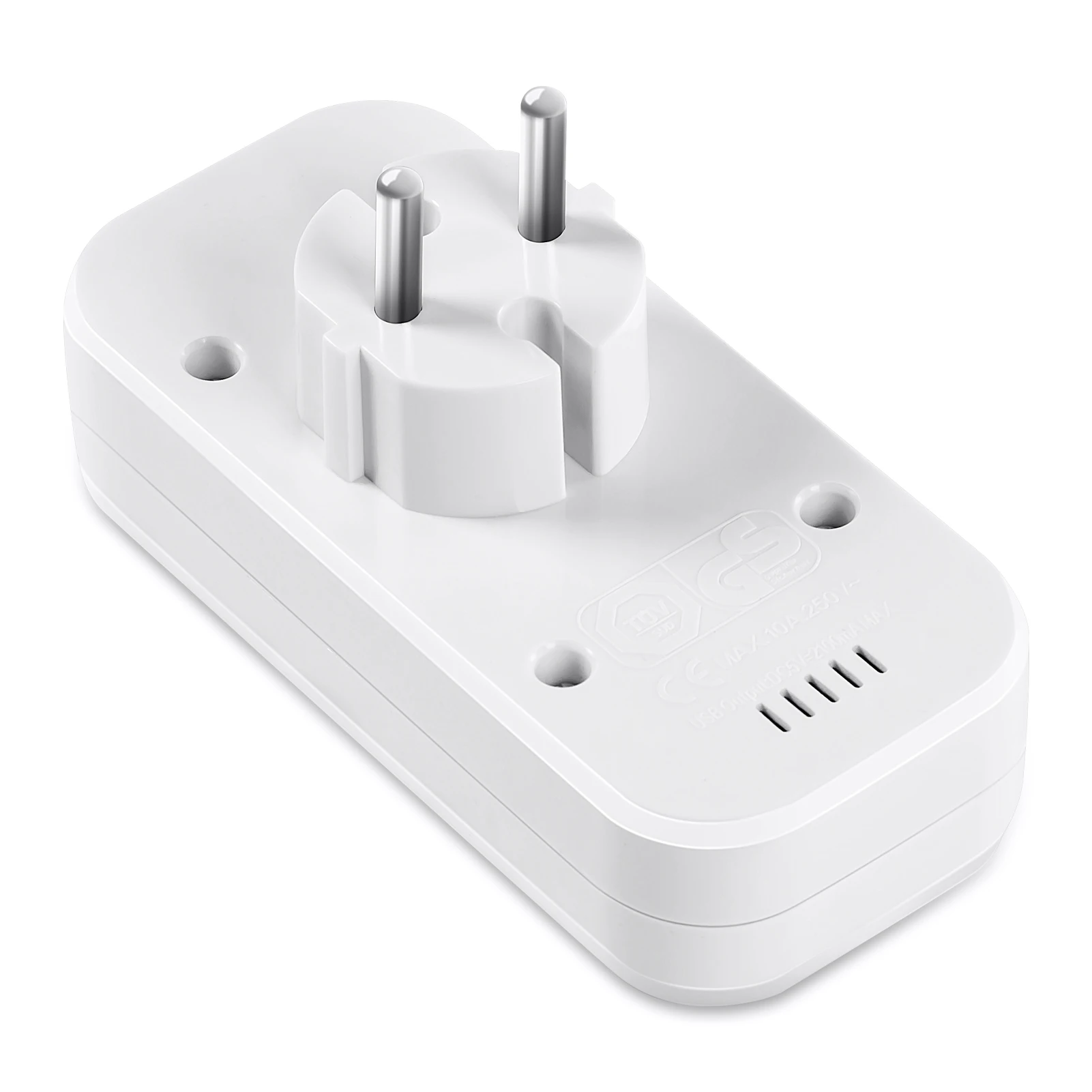 European style dual socket with dual USB 5V 2A output, plug adapter, free shipping