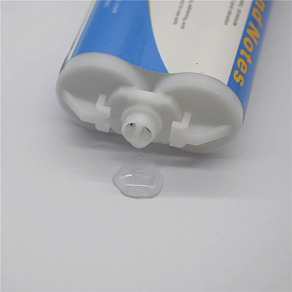 2pcs 50ml Epoxy Resin Glue Adhesives 1:1 AB Glues with 4pcs Static Mixing Nozzles and 50ml Manual Caulking Gun 1:1 Glue Gun Tool