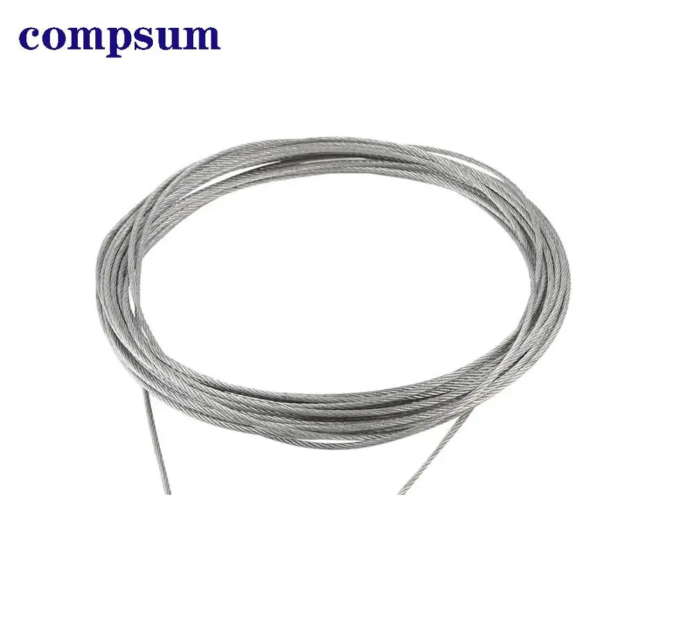 Stainless Steel Wire Rope Fishing Traction Lifting Cable Clothesline 0.5mm 0.6mm 2mm 3mm 0.8mm 1mm 1.5mm