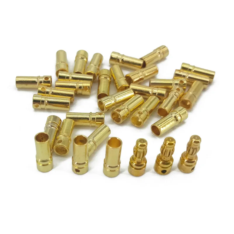 20/40pcs 3.5mm Gold Bullet Banana Connector Plug For ESC Battery Motor (10/20 pair)