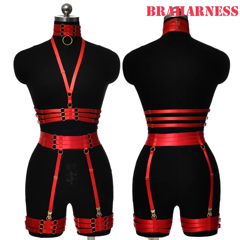 [Custom Wholesale]Bdsm Sexy Sexy Outfit Woman Erotic Hot Stocking on The Body Sexy Harness Bra Chest Bondage Lingerie Cage Bra