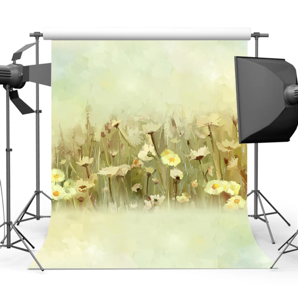 

Mocsicka Children Photography Backdrop Spring Flower Photo Background for Photo Studio Props S-1616