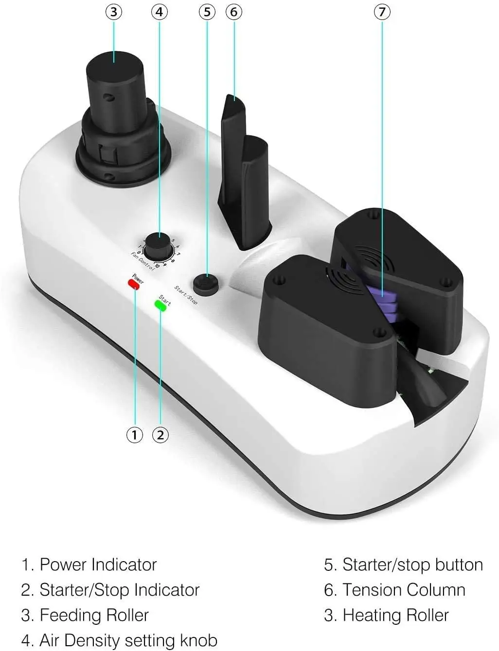 Buffer Air Cushion Machine Automatic 110V/220V Sealing Machine Inflatable Packaging Tools Inflator Fill Bubble Bag Tool