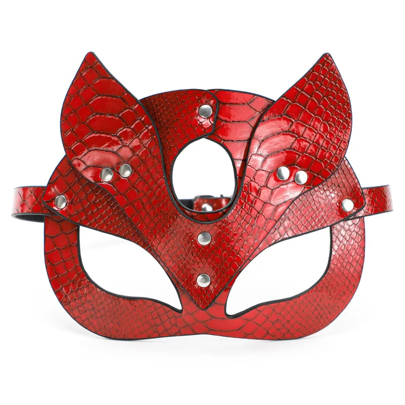 BDSM Mask Sex Toys For Women Bondage Restraints Leather Sexy Cosplay Rabbit Cat Ear Bunny Mask Masquerade Party Face Cosplay