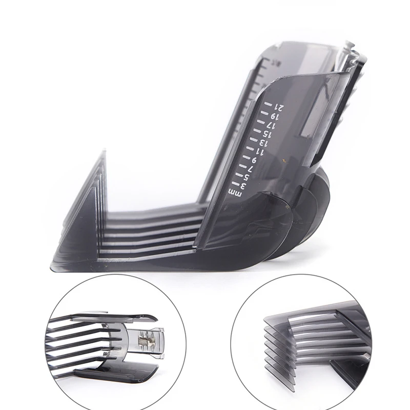 1PCS Black Hair Clippers Beard Trimmer Comb Attachment For Philips QC5130 QC5105 QC5115 QC5120 QC5125 QC5135