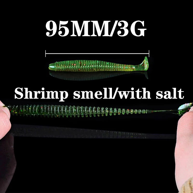 Señuelo swimbait de camarón aromatizado para lubina y carpa - imagen 5