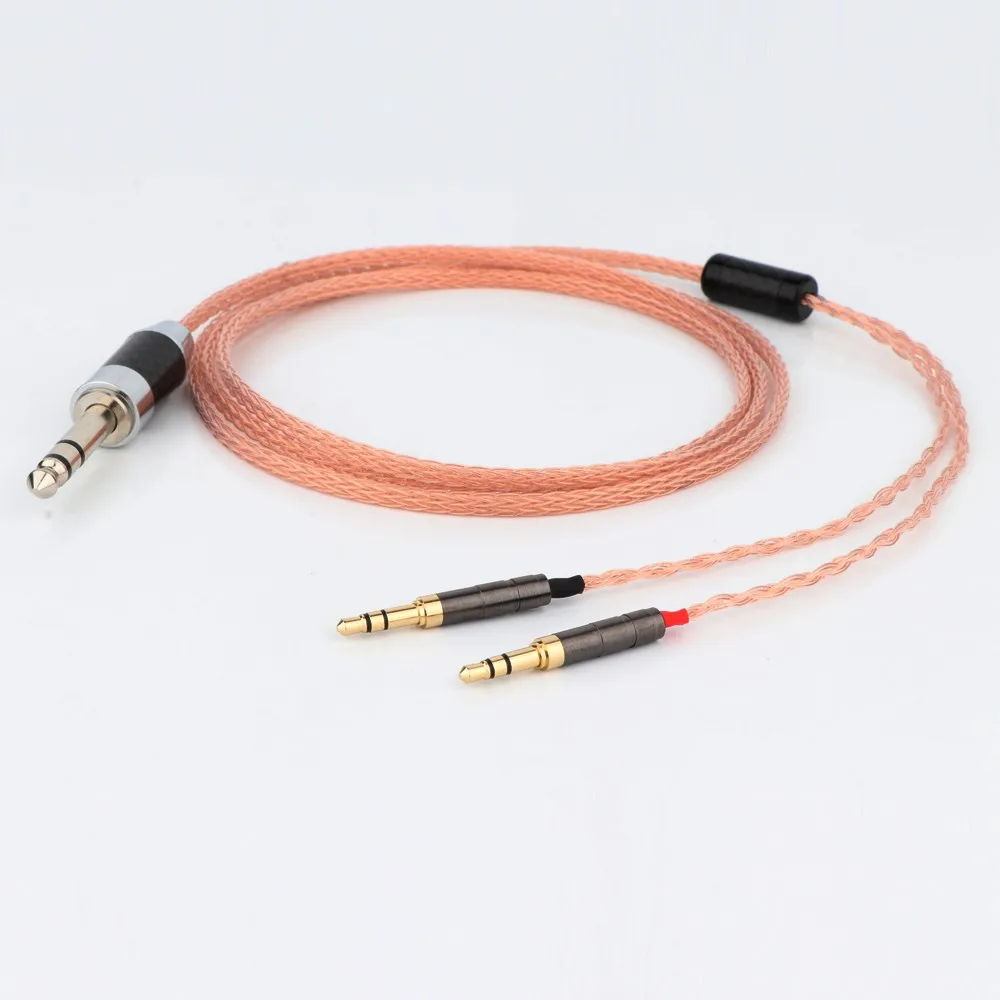 16 الأساسية 7N OCC النحاس سماعة كابل ل دينون AH-D7200 AH-D5200 AH-D9200 3.5 مللي متر سماعة دبوس LN006748