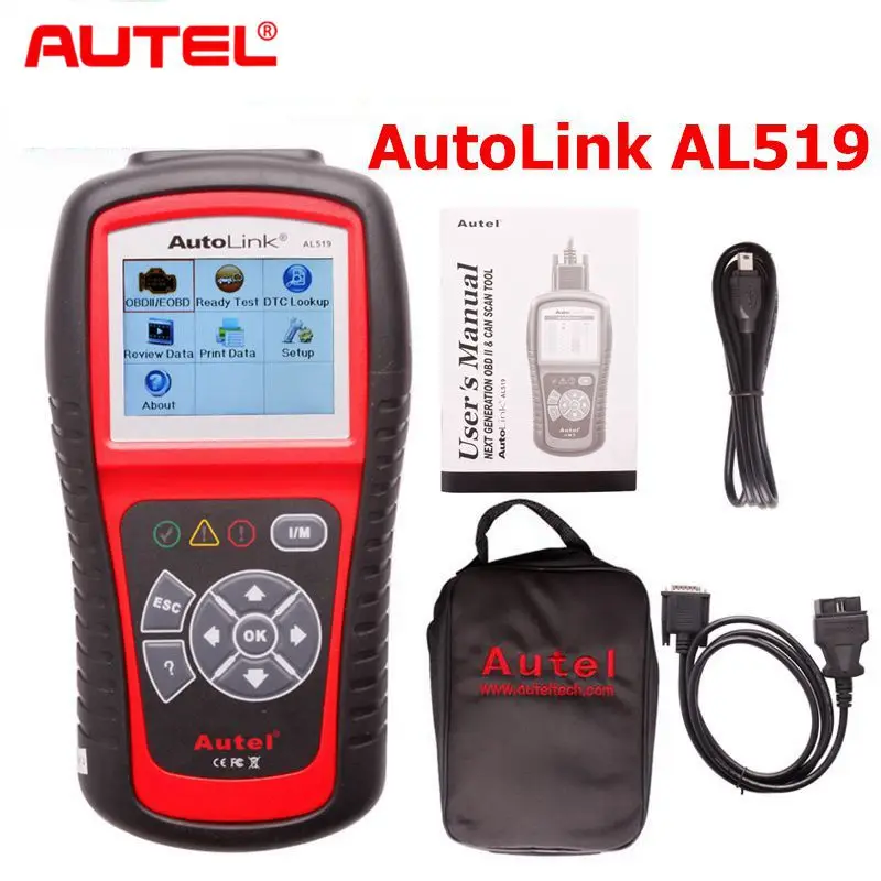 

Autel AL519 AutoLink Works For Multi-brand Cars OBDII/EOBD Scanner Lifetime Upgrade Supports Multi-language AutoLink AL519