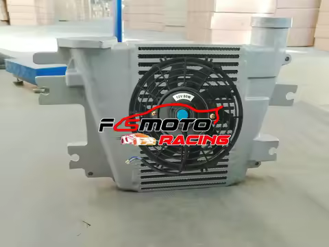 Upgrade Aluminum Intercooler + FAN For Nissan Patrol Safari GU Y61 ZD30 3.0 TD Turbo Diesel 1997-2007 Top Mount Intercooler