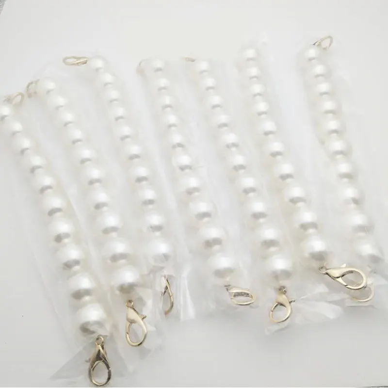 15-120cm Faux Pearl Bag Strap Beaded Bag Handle Shoulder Straps Women O bag Handles Replacement for Handbags Strap Accessories