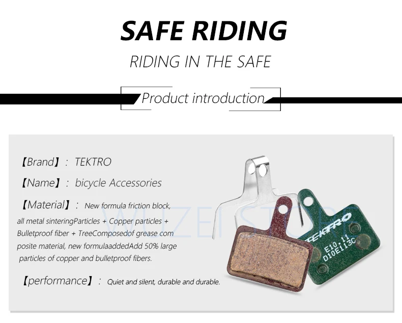 TEKTRO E10.11 Scheibenbremsbeläge MTB Bremsbeläge Mountain Road Faltbares Fahrrad Für MT200/M355//M395/M415/M285/M286/M280 – Detail 3