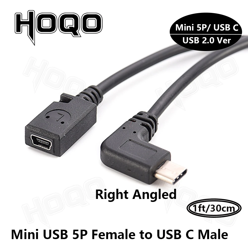 mini usb to usb c,mini-b to usb-c cable,usb type c female to mini usb male adapter,mini usb to type c adaptor power cord gps