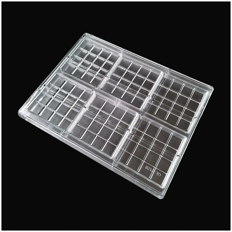 6 Cavity Chocolate Weight 100G Food Grade Durable Mould Bar Tray Baking Tools Diamond Polycarbonate Chocolate Mold