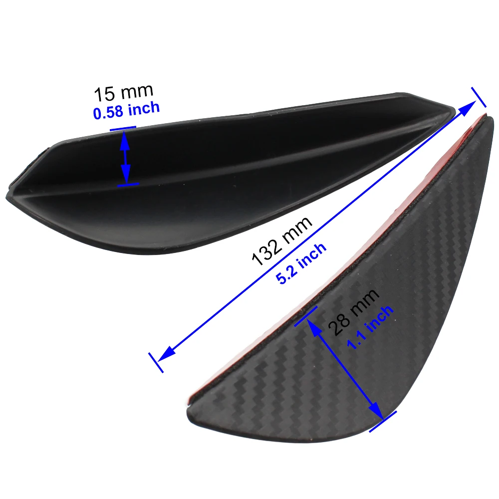 Car Bumper Lip Fin Splitter Spoiler Canard For Honda Crosstour CRZ S C EV-Ster AC-X HSV-010 NeuV S660 Project D M Pilot Insight