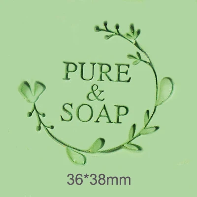 Handmade Letter Resin Soap Stamp Mini Diy Natural Soap Flower Plants Patterns Soap Chapter Acrylic Stamp For Soap Making