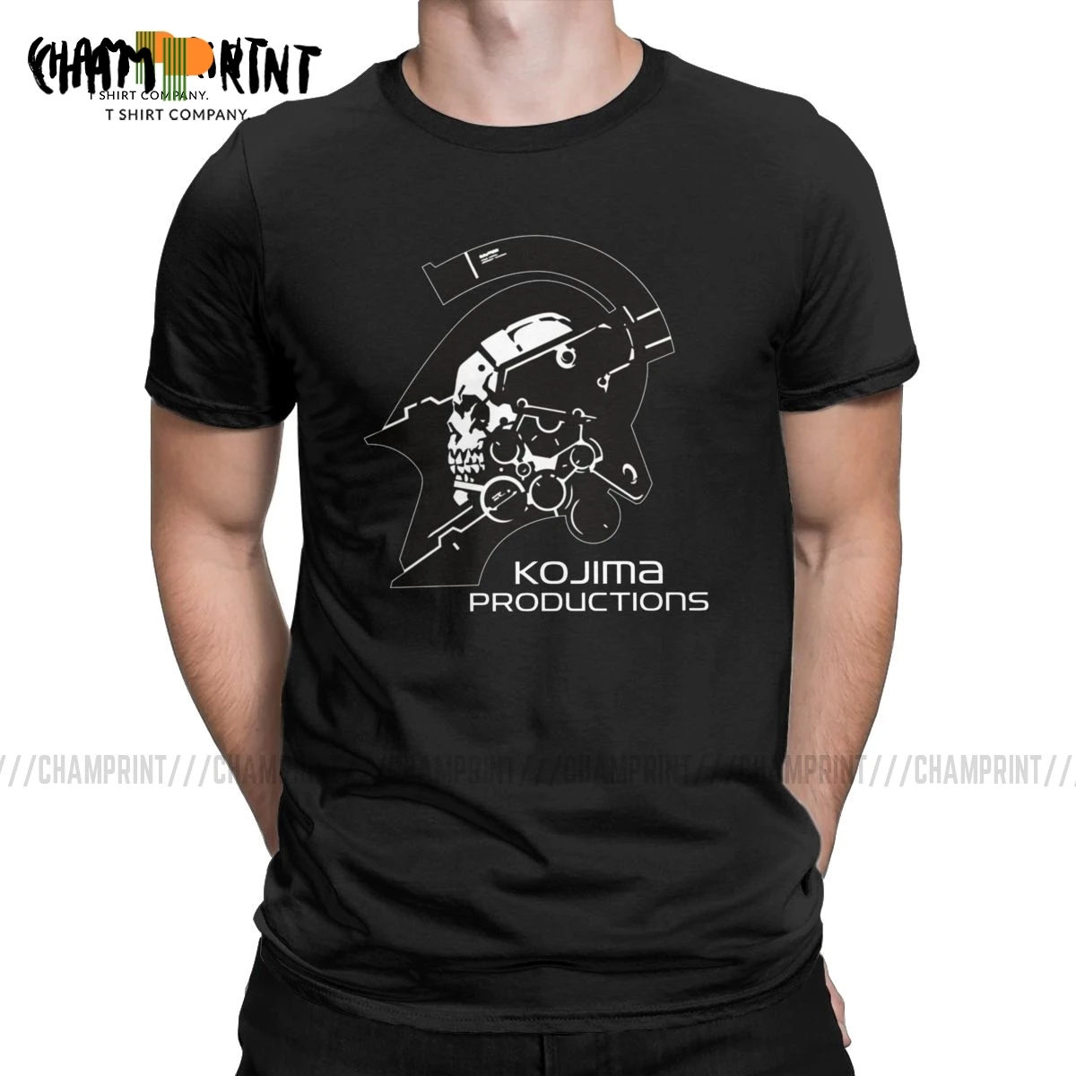 Men T-Shirt Metal Gear Kojima Productions MGS Hideo Kojima 2019 Fashion Cotton Tees Death Stranding T Shirt Crew Neck Tops