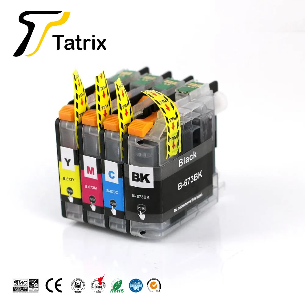 Tatrix LC673 LC673BK Color Compatible Printer Ink Cartridge for Brother MFC-J2320 MFC-J2720 Printer