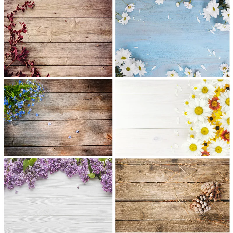 

Photorealistic Fabric Photography Backdrops Props Flower Wood Planks Photo Studio Background 21921 CXSC -18